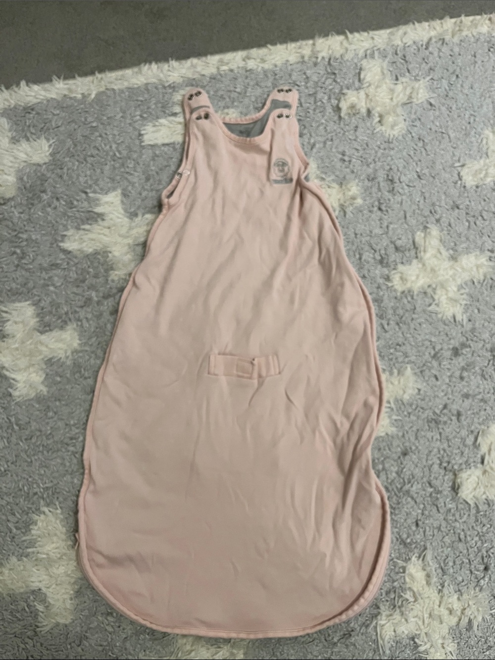Sleeveless Baby Sleep Sack in Light Pink